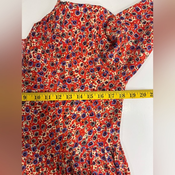 Zara Long Flowing Voluminous Floral Print Dress Loose fit SZ Small EUC - Picture 6 of 10